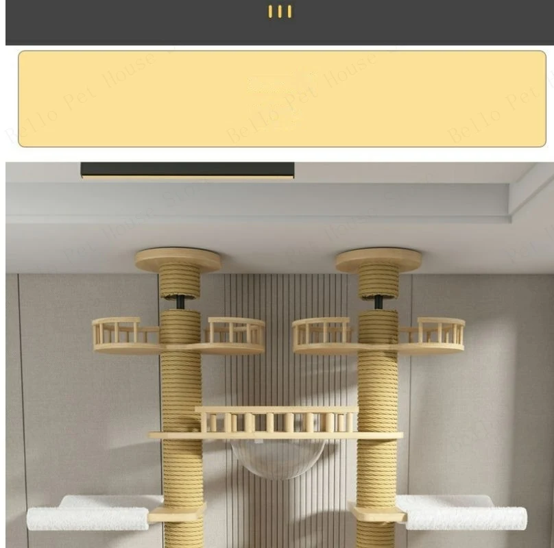 Title 22, Large Solid Wood Cat Scratching Post Tongtian C...