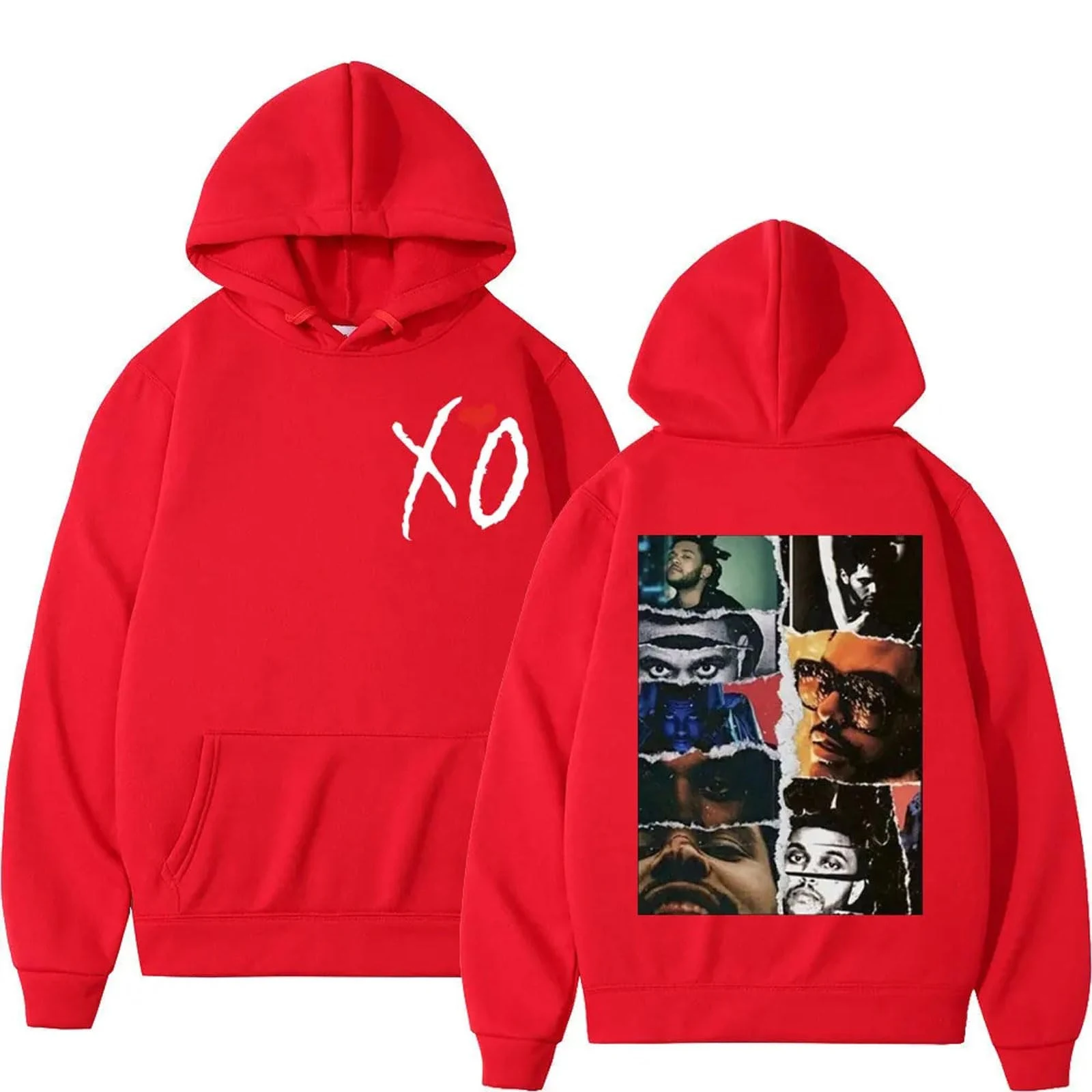Moletom com capuz acolchoado de veludo Street Trend para homens e mulheres, conforto e estilo urbano para um visual moderno e aquecido. — foto 10