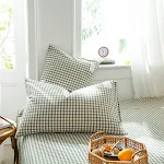 Fronha completa de algodão estilo pastoral, macia e respirável. Desfrute de uma noite de sono tranquila e confortável, ideal para o quarto. — foto 24