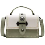 Bolsa mensageiro versátil com contraste de cores, ideal para trabalho e uso diário. Design moderno e funcional. — foto 1