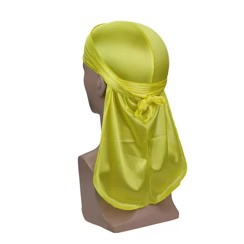 Title 5, Chapéu Turbante Espesso de Seda com Cauda Longa...