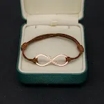 Rose Gold brown rope