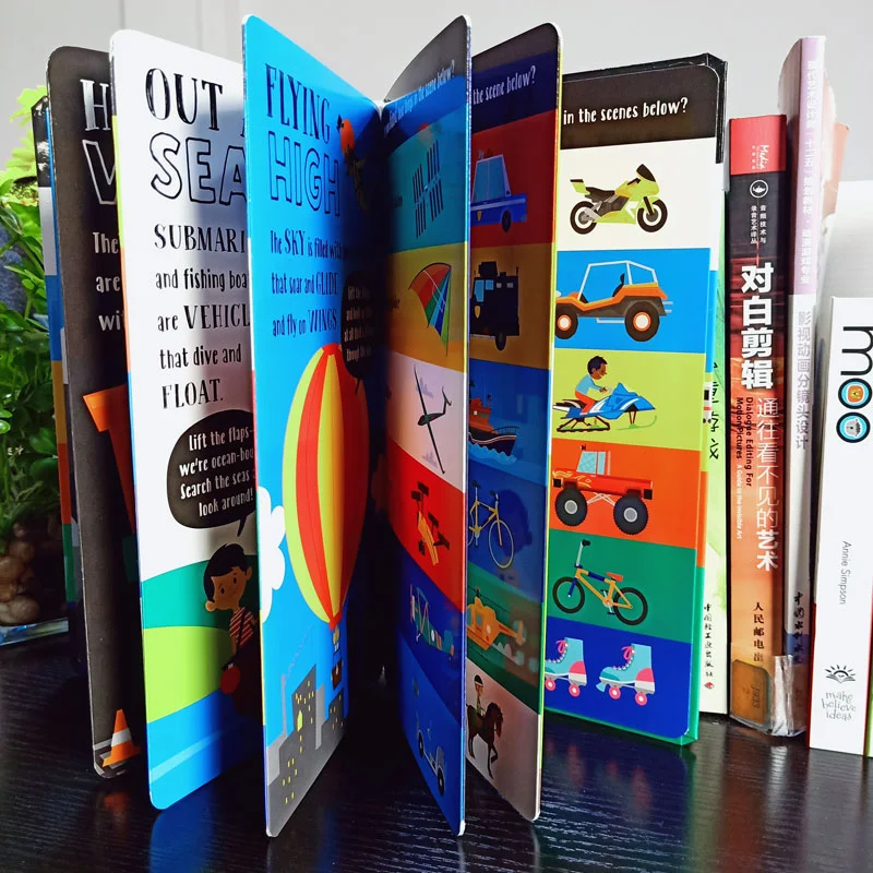 Children's Vehicle Cognitive Folding Pop-up Book 0-3-6. Educational toy to enhance cognitive skills and explore the worl — photo 3
