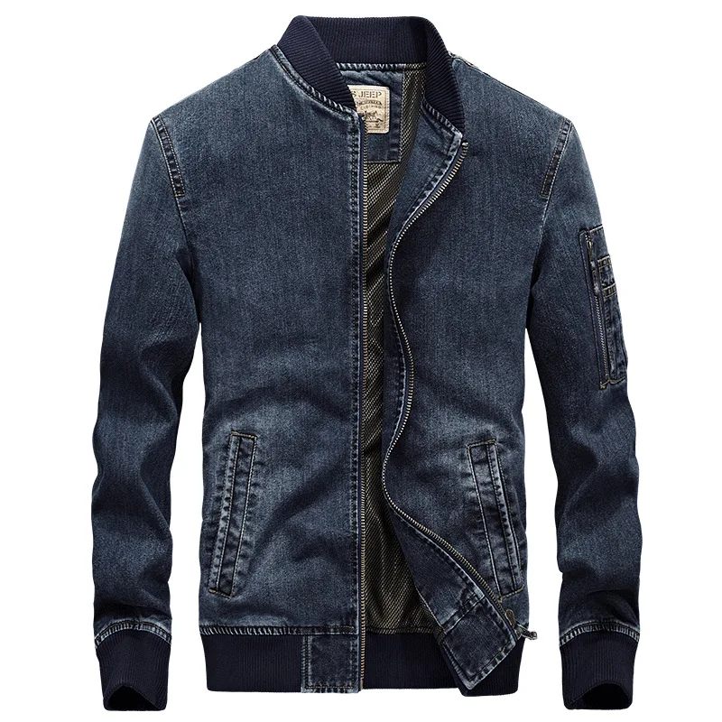 Title 2, Jaqueta Jeans Masculina Plus Size Top Casual Co...