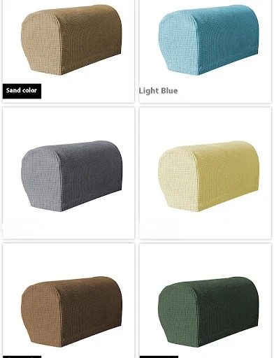 Title 9, Full-cover solid color sofa gloves elastic prot...