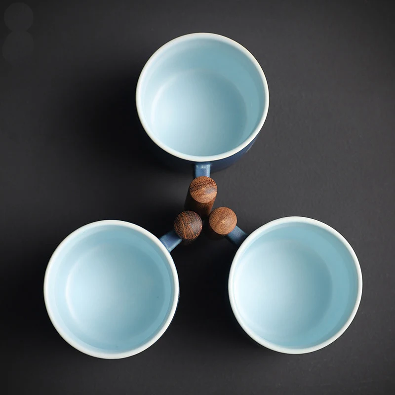 Title 1, Ceramic Household Rough Pottery Kungfu Tea Set....