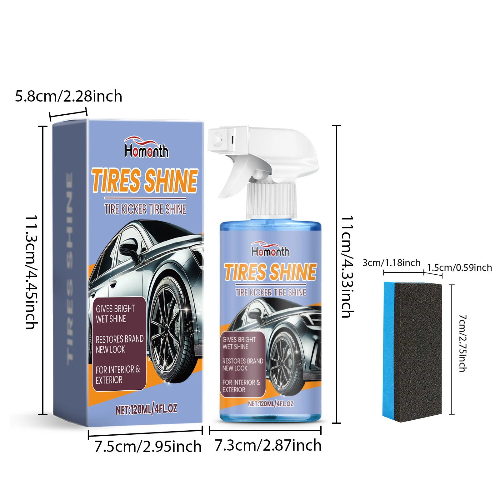 Title 1, Waterproof Car Tire Retreading Spray Restores T...