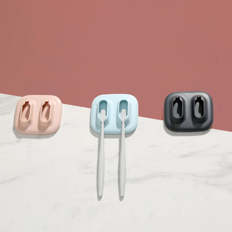 Title 3, Suction wall couple toothbrush box hanger, keep...