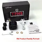 Motorcycle Tire Pressure Monitor Detection System High Precision. Real-time monitoring ensures safe and efficient riding — photo 1