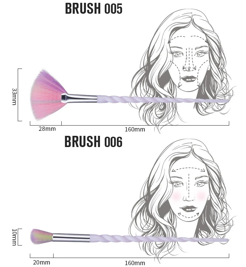 Title 6, 10PCS Makeup Brushes Kit for flawless Foundatio...