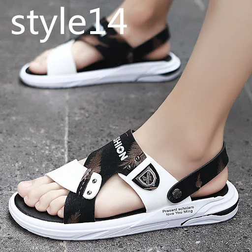 Title 15, Beach sandals and leisure slippers with deodora...