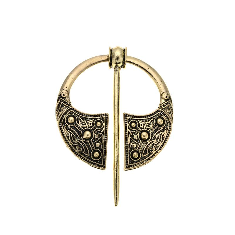 Pin Viking Vintage com Fivela de Metal. Perfeito para colecionar ou usar como acessório estiloso. Design autêntico e com tema nórdico. — foto 5