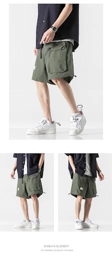 Title 4, Summer New Big Workwear with Pocket Shorts for ...