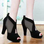 Mesh fish mouth high heels for a stylish and breathable look. Perfect for special occasions and events, keeping your fee — photo 2