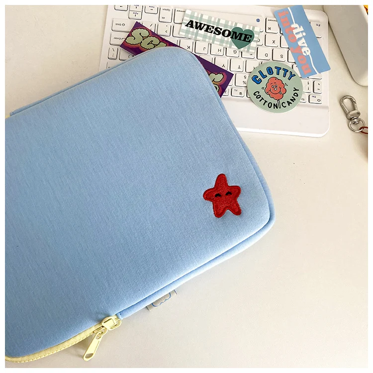 Title 11, Korean Ins Wind Cartoon Cute Embroidery IPad Case