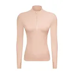 Double-sided Nylon Half Zipped Stand Collar Yoga Jacket Women's Stretch Tight-fitting Cinched Slimming Sports Jacket — photo 19