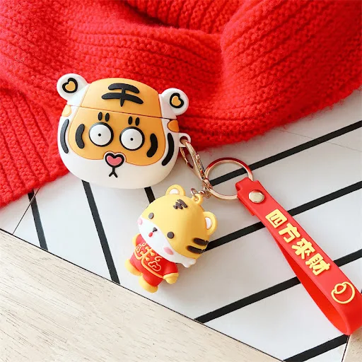 Title 3, Tiger Wireless Earphone Cartoon Protective Case...