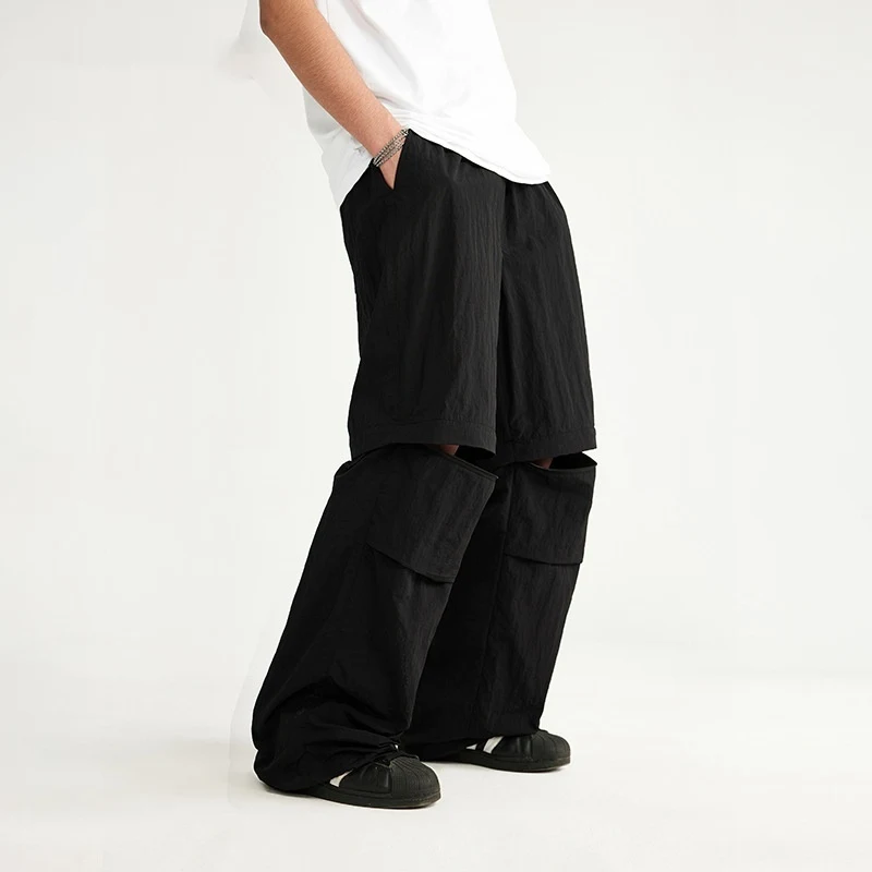 Wide Leg Detachable Waterproof Pants. Versatile Straight Leg Trousers for Leisure. Comfortable, Big Feet Friendly. One P — photo 4