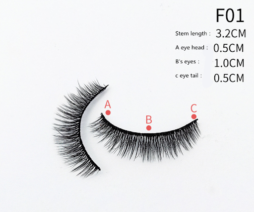 Title 5, Self-adhesive Eyeliner False Eyelashes Multi-la...