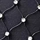 Women's Fashionable Slim-fit Diamond Super Shiny Ostrich Fur Rhinestone Fishnet Top for a dazzling, elegant, and stylish — photo 1