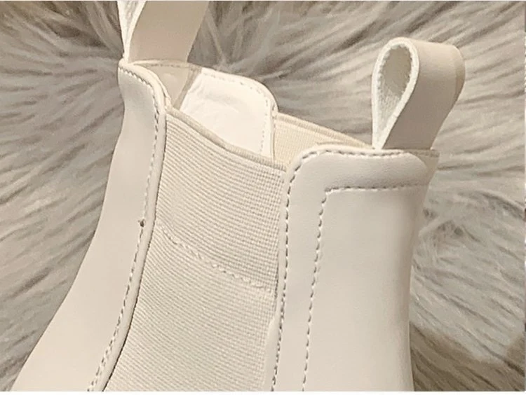 Title 6, British-style High-Heeled Martin Boots for Girl...