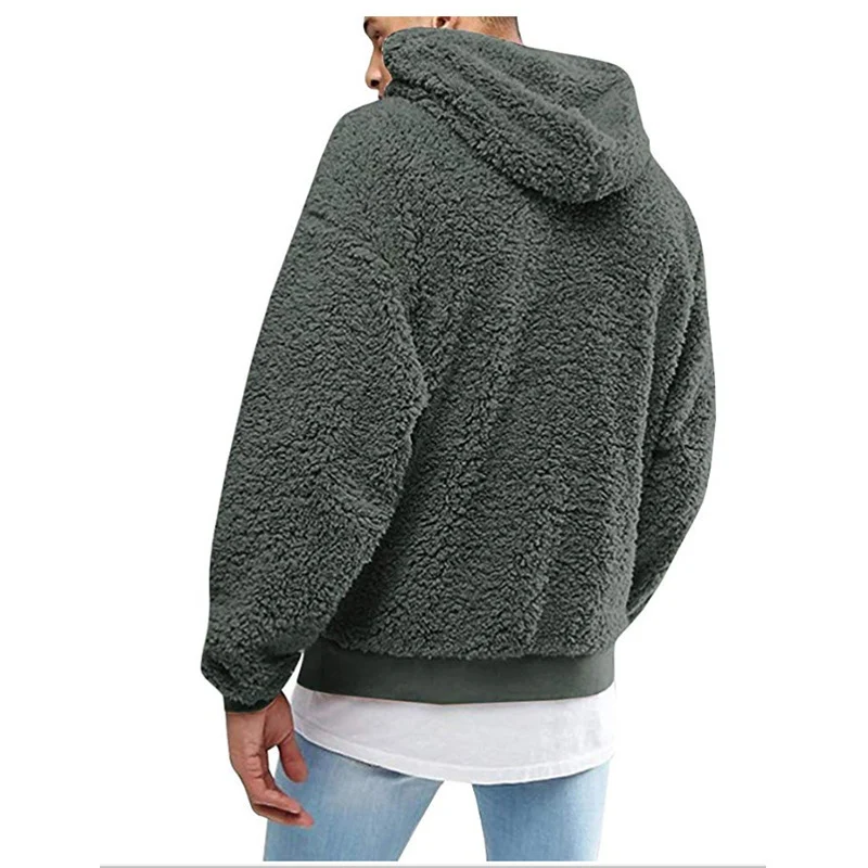 European American Wool and Fleece Hooded Men's Hoodie, offers warmth and comfort for everyday wear, perfect for cooler w — photo 2