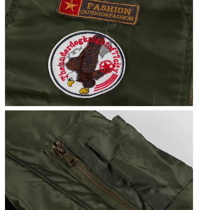 3D Plus Velvet dikke winterjas, militaire stijl. Blijf warm en modieus met deze Tide jas voor de winter. — foto 10