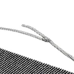 Top halter con cadena de metal y brillantes para mujer. Diseño super flash, estilo tubo y tirantes. Perfecto para looks glamurosos y modernos. — foto 4