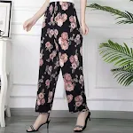 No 21 Straight Flower Pants