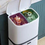 Kitchen garbage classification bin with household foot pedal. Effortless waste separation, keeping your kitchen clean an — photo 5