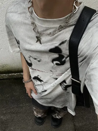 Title 6, Camiseta Masculina Manga Curta Desfiada Soltinh...