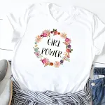 T-shirt a maniche corte girocollo con scollo rotondo delle Suffragette europee e americane — foto 14