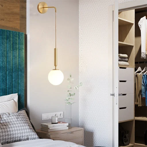 Title 12, Nordic Bedroom Bedside Wall Lamp Modern Minimal...