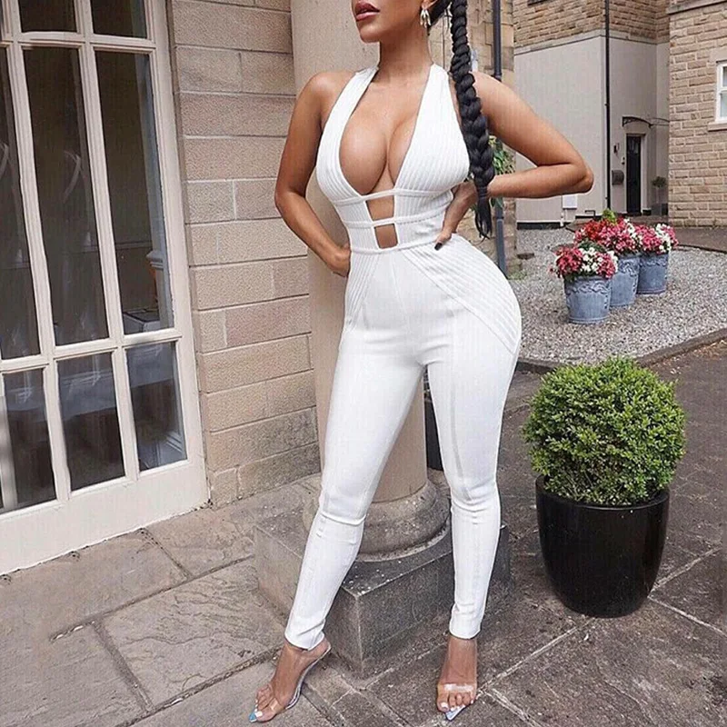Title 3, Halter V-neck straps with missing back jumpsuit
