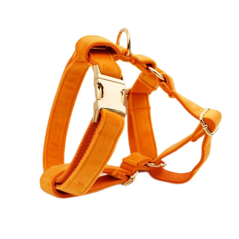 Velvet fabric dog collar for comfort and style. Soft, adjustable and durable for everyday use, providing a comfortable a — photo 3