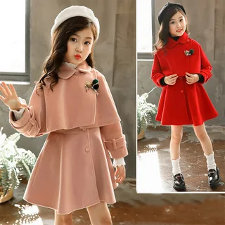 Vestido de lã de duas peças para meninas — foto 1