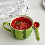 Watermelon cup and spoon