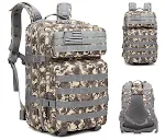 Mochila de montanhismo tática e de lazer para atividades ao ar livre, viagens e transporte de computador. Perfeita para fãs do exército. — foto 11