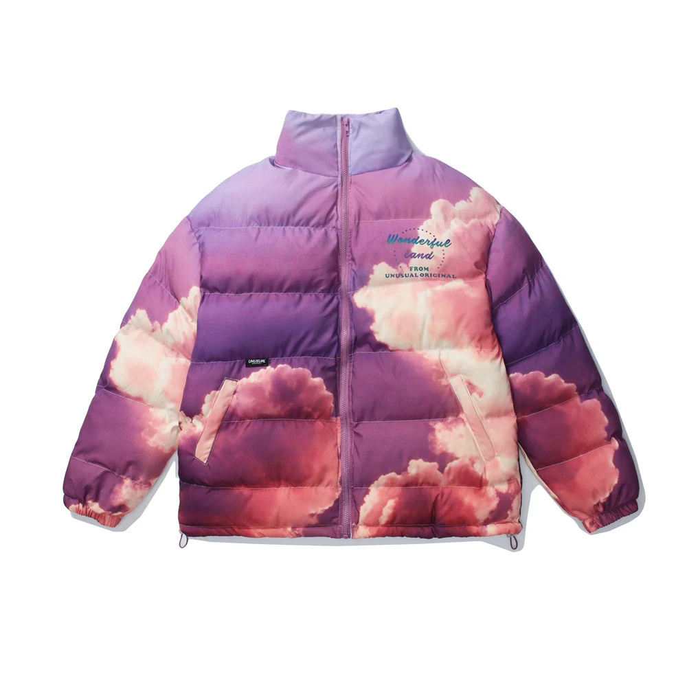 Title 6, Dyed clouds thick padded coat loose down jacket...