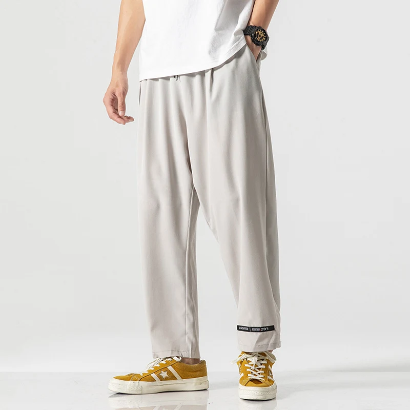 Japanese Large Size Thin Stretch Sports Cropped Trousers. Comfortable, flexible and perfect for workouts, yoga, or any a — photo 4