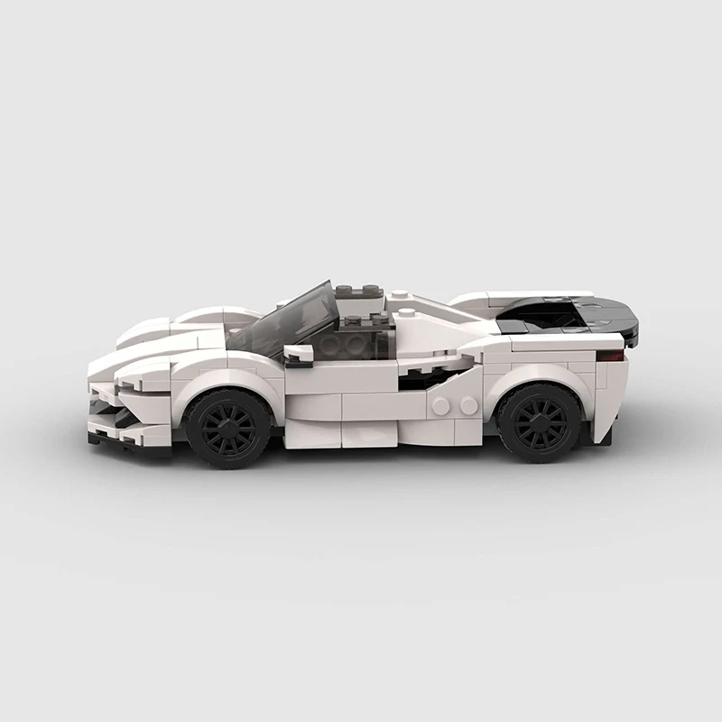 Brinquedo de Blocos de Montar Carro Esportivo Fashion, Construa seu Supercarro com Estilo, Estimula a Criatividade e Desenvolve Habilidades — foto 3