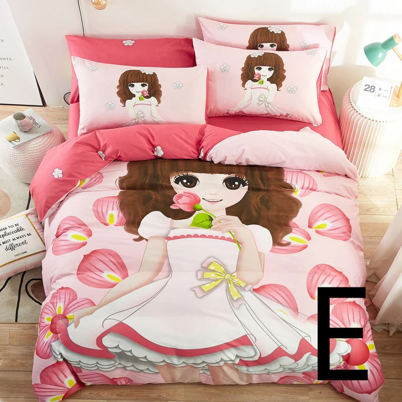 Cute cartoon children's bed sheet set, including bed sheets, quilt cover, and bedding, soft and adorable, perfect for a — photo 16