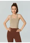 Reggiseno sportivo con coppe fisse per donna, design schiena scoperta, per un supporto perfetto e un look femminile — foto 9