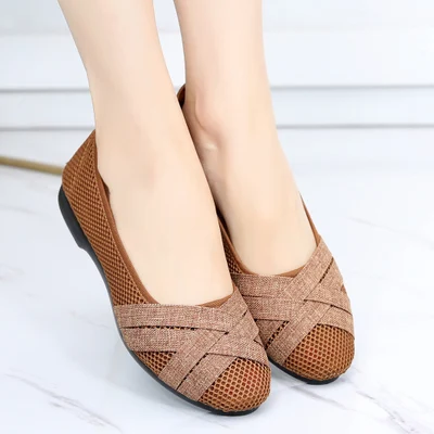 Title 4, Womens Fashion Cloth Shoes Summer Soft Sole Fl...