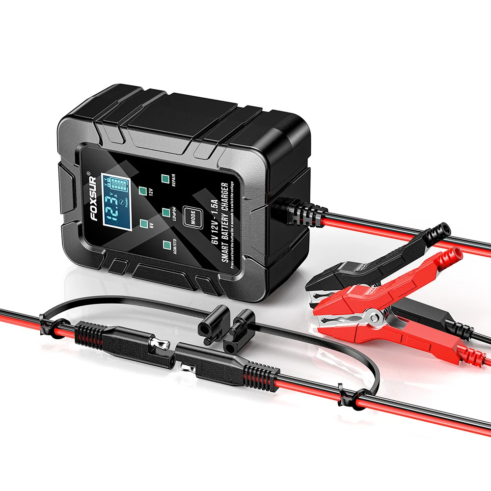 15A Mower Motorcycle Lead-acid Battery Charger. Fast, safe charging for lawnmowers and motorcycles, keeping your vehicle — photo 4