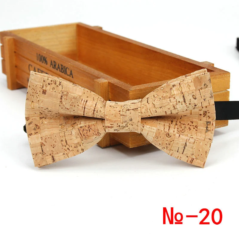 Title 3, Mens Striped Soft Wood Grain Bow Tie, a stylis...