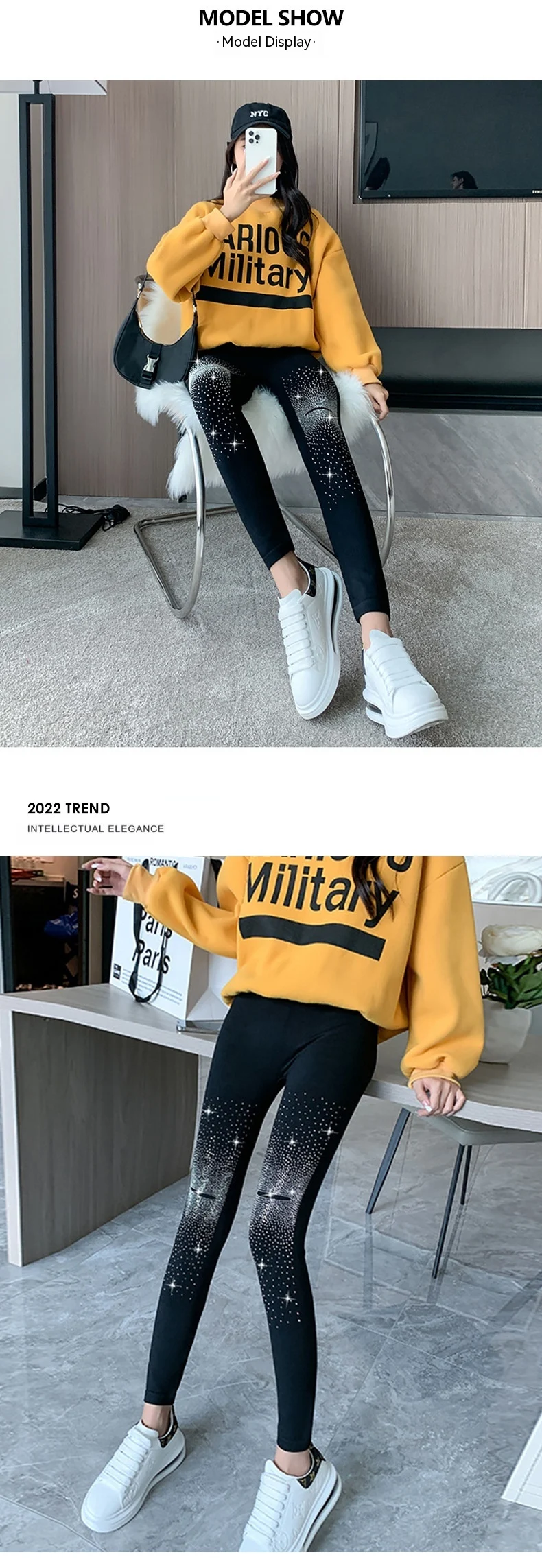 Title 2, Shiny Rhinestone Leggings For Women. Sparkling ...