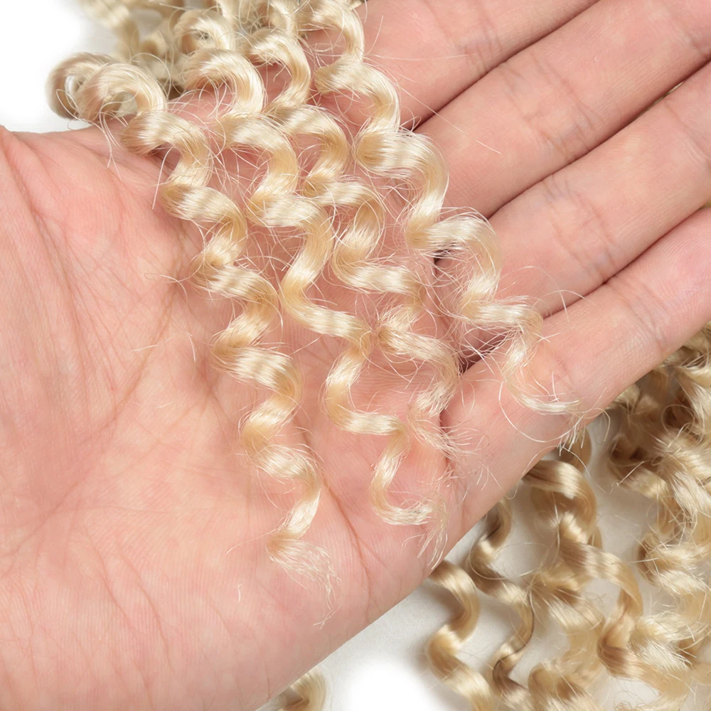 Title 2, Peruca Africana 18 Polegadas 44 Raízes Ondas de...