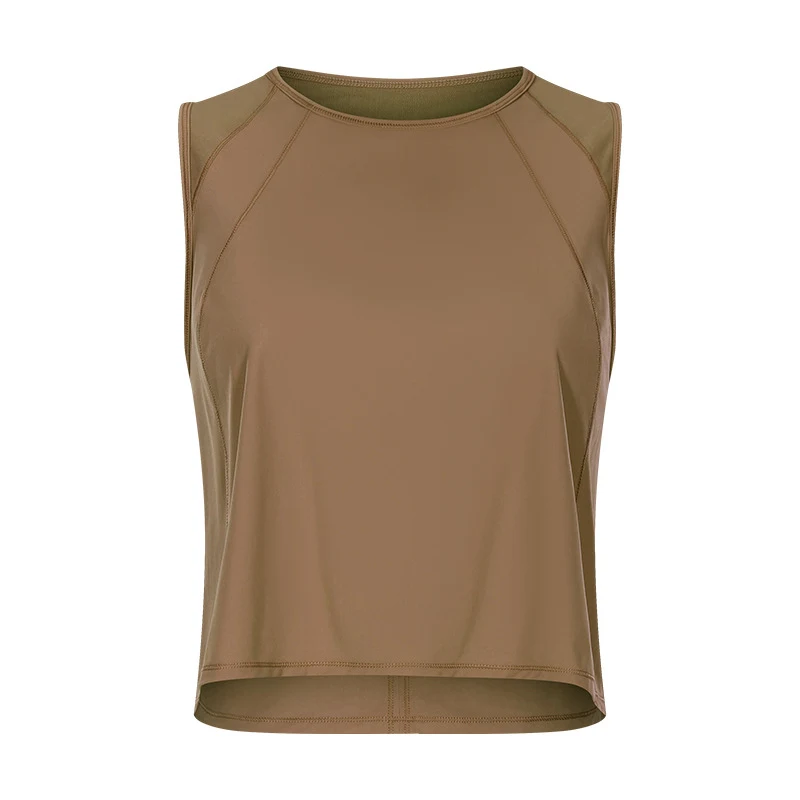 Hollow Beauty Back Yoga Wear Women, Breathable Mesh Lightweight Short Fitness Vest Women — photo 1