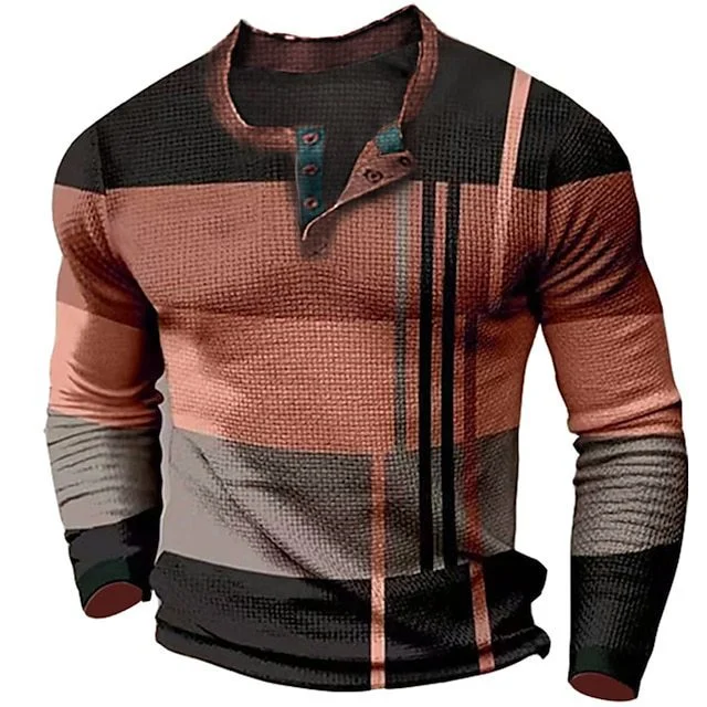 Blusa de manga longa com três botões estampada estilo europeu e americano, confortável e estilosa, ideal para diversas ocasiões e looks casuais. — foto 10